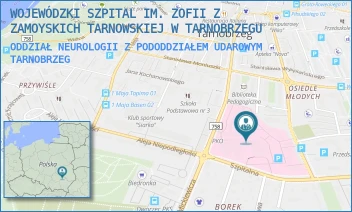 ODDZIAŁ NEUROLOGII Z PODODDZIAŁEM UDAROWYM - WOJEWÓDZKI SZPITAL IM. ZOFII Z ZAMOYSKICH TARNOWSKIEJ W TARNOBRZEGU - UL. SZPITALNA 1,  TARNOBRZEG