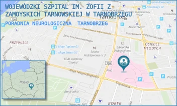 PORADNIA NEUROLOGICZNA - WOJEWÓDZKI SZPITAL IM. ZOFII Z ZAMOYSKICH TARNOWSKIEJ W TARNOBRZEGU - UL. SZPITALNA 1,  TARNOBRZEG