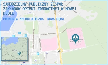 PORADNIA NEUROLOGICZNA - SAMODZIELNY PUBLICZNY ZESPÓŁ ZAKŁADÓW OPIEKI ZDROWOTNEJ W NOWEJ DĘBIE - UL. UL. M. C. SKŁODOWSKIEJ 1A,  NOWA DĘBA
