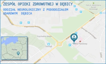 ODDZIAŁ NEUROLOGICZNY Z PODODDZIAŁEM UDAROWYM - ZESPÓŁ OPIEKI ZDROWOTNEJ W DĘBICY - UL. KRAKOWSKA 91,  DĘBICA
