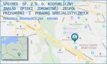 PORADNIA NEUROLOGICZNA - SPECMED  SP. Z O. O. NIEPUBLICZNY  ZAKŁAD  OPIEKI  ZDROWOTNEJ  ZESPÓŁ  PRZYCHODNI  I  PORADNI SPECJALISTYCZNYCH - UL. GRODZKA 47A,  KROSNO