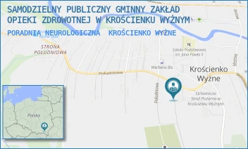 PORADNIA NEUROLOGICZNA - SAMODZIELNY PUBLICZNY GMINNY ZAKŁAD OPIEKI ZDROWOTNEJ W KROŚCIENKU WYŻNYM - UL. POŁUDNIOWA 11A,  KROŚCIENKO WYŻNE