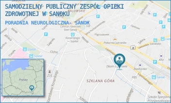 PORADNIA NEUROLOGICZNA - SAMODZIELNY PUBLICZNY ZESPÓŁ OPIEKI ZDROWOTNEJ W SANOKU - UL. LIPIŃSKIEGO 10,  SANOK