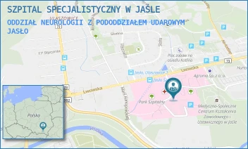 ODDZIAŁ NEUROLOGII Z PODODDZIAŁEM UDAROWYM - SZPITAL SPECJALISTYCZNY W JAŚLE - UL. LWOWSKA 22,  JASŁO