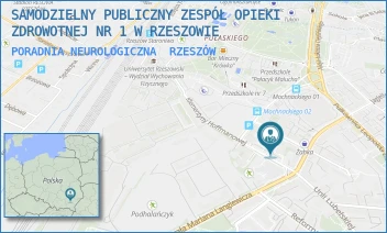 PORADNIA NEUROLOGICZNA - SAMODZIELNY PUBLICZNY ZESPÓŁ OPIEKI ZDROWOTNEJ NR 1 W RZESZOWIE - UL. KLEMENTYNY HOFFMANOWEJ 8A,  RZESZÓW