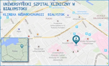 KLINIKA NEUROCHIRURGII - UNIWERSYTECKI SZPITAL KLINICZNY W BIAŁYMSTOKU - M.C.SKŁODOWSKIEJ 24A,  BIAŁYSTOK