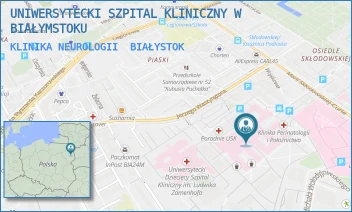 KLINIKA NEUROLOGII - UNIWERSYTECKI SZPITAL KLINICZNY W BIAŁYMSTOKU - M.C.SKŁODOWSKIEJ 24A,  BIAŁYSTOK