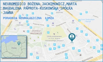 PORADNIA NEUROLOGICZNA - NIEPUBLICZNY ZAKŁAD OPIEKI ZDROWOTNEJ NEUROMEDICO B.JACHIMOWICZ, M. PAPROTA-KUSKOWSKA SPÓŁKA JAWNA PORADNIA NEUROLOGICZNA - RYCERSKA 3A/B,  ŁOMŻA