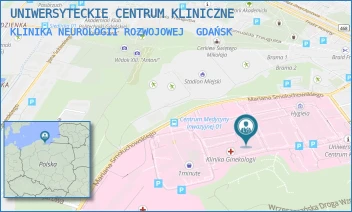 KLINIKA NEUROLOGII ROZWOJOWEJ - UNIWERSYTECKIE CENTRUM KLINICZNE - UL. DĘBINKI 7,  GDAŃSK