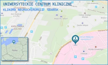 KLINIKA NEUROCHIRURGII - UNIWERSYTECKIE CENTRUM KLINICZNE - UL. MARIANA SMOLUCHOWSKIEGO 17,  GDAŃSK