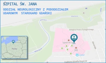 ODDZIAŁ NEUROLOGICZNY Z PODODDZIAŁEM UDAROWYM - SZPITAL ŚW. JANA - UL. DR JÓZEFA BALEWSKIEGO 1,  STAROGARD GDAŃSKI