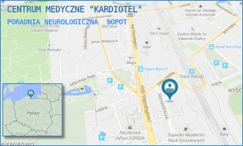 PORADNIA NEUROLOGICZNA - CENTRUM MEDYCZNE "KARDIOTEL" - UL. JANA Z KOLNA 35,  SOPOT