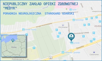 PORADNIA NEUROLOGICZNA - NIEPUBLICZNY ZAKŁAD OPIEKI ZDROWOTNEJ "MEDYK" - UL. JURANDA ZE SPYCHOWA 2,  STAROGARD GDAŃSKI