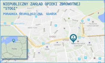 PORADNIA NEUROLOGICZNA - NIEPUBLICZNY ZAKŁAD OPIEKI ZDROWOTNEJ "STOGI" - UL. WILHELMA STRYJEWSKIEGO 29,  GDAŃSK