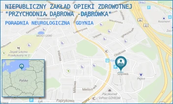 PORADNIA NEUROLOGICZNA - NIEPUBLICZNY ZAKŁAD OPIEKI ZDROWOTNEJ "PRZYCHODNIA DĄBROWA -DĄBRÓWKA" - UL. SOJOWA 22,  GDYNIA