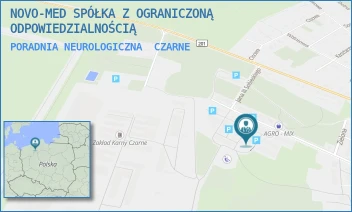 PORADNIA NEUROLOGICZNA - NOVO-MED SPÓŁKA Z OGRANICZONĄ ODPOWIEDZIALNOŚCIĄ - UL. WOJSKA POLSKIEGO 8,  CZARNE