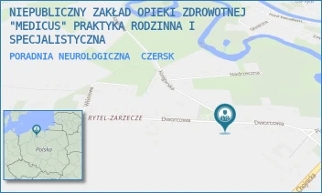 PORADNIA NEUROLOGICZNA - NIEPUBLICZNY ZAKŁAD OPIEKI ZDROWOTNEJ "MEDICUS" PRAKTYKA RODZINNA I SPECJALISTYCZNA - UL. DWORCOWA 13,  CZERSK