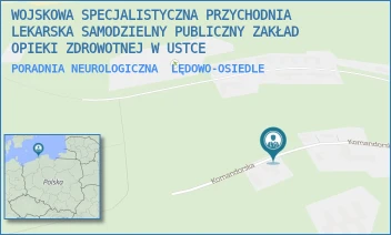PORADNIA NEUROLOGICZNA - WOJSKOWA SPECJALISTYCZNA PRZYCHODNIA LEKARSKA SAMODZIELNY PUBLICZNY ZAKŁAD OPIEKI ZDROWOTNEJ W USTCE - UL. KOMANDORSKA 54.,  LĘDOWO-OSIEDLE