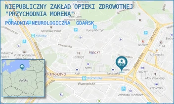 PORADNIA NEUROLOGICZNA - NIEPUBLICZNY ZAKŁAD OPIEKI ZDROWOTNEJ "PRZYCHODNIA MORENA" - UL. JAŚKOWA DOLINA 105,  GDAŃSK