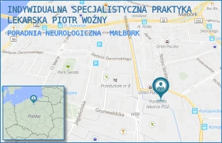 PORADNIA NEUROLOGICZNA - INDYWIDUALNA SPECJALISTYCZNA PRAKTYKA LEKARSKA PIOTR WOŹNY - KONOPNICKIEJ 6,  MALBORK