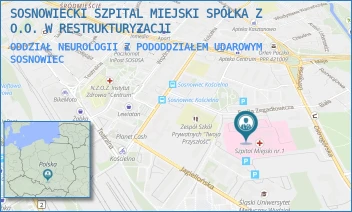 ODDZIAŁ NEUROLOGII Z PODODDZIAŁEM UDAROWYM - SOSNOWIECKI SZPITAL MIEJSKI SPÓŁKA Z O.O. W RESTRUKTURYZACJI - UL. EMILA ZEGADŁOWICZA 3,  SOSNOWIEC