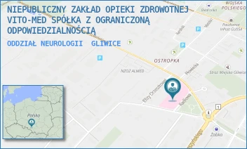 ODDZIAŁ NEUROLOGII - NIEPUBLICZNY ZAKŁAD OPIEKI ZDROWOTNEJ VITO-MED SPÓŁKA Z OGRANICZONĄ ODPOWIEDZIALNOŚCIĄ - UL. RADIOWA 2,  GLIWICE