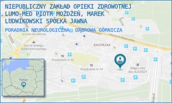 PORADNIA NEUROLOGICZNA - NIEPUBLICZNY ZAKŁAD OPIEKI ZDROWOTNEJ LUMO-MED PIOTR MOŻDŻEŃ SPÓŁKA JAWNA - UL. MARCINA KASPRZAKA 46,  DĄBROWA GÓRNICZA