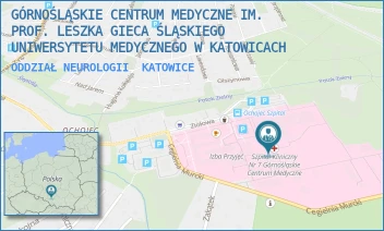 ODDZIAŁ NEUROLOGII - GÓRNOŚLĄSKIE CENTRUM MEDYCZNE IM. PROF. LESZKA GIECA ŚLĄSKIEGO UNIWERSYTETU MEDYCZNEGO W KATOWICACH - UL. ZIOŁOWA 45-47,  KATOWICE