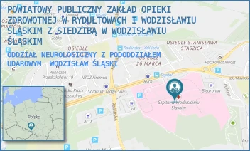 ODDZIAŁ NEUROLOGICZNY Z PODODDZIAŁEM UDAROWYM - SZPITAL POWIATOWY W WODZISŁAWIU ŚLĄSKIM - UL. 26 MARCA 51,  WODZISŁAW ŚLĄSKI