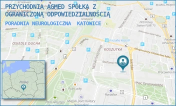 PORADNIA NEUROLOGICZNA - PRZYCHODNIA AGMED SPÓŁKA Z OGRANICZONĄ ODPOWIEDZIALNOŚCIĄ - UL. XAWEREGO DUNIKOWSKIEGO 12-14-16,  KATOWICE