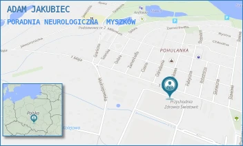 PORADNIA NEUROLOGICZNA - ADAM JAKUBIEC - UL. 1 MAJA 130,  MYSZKÓW