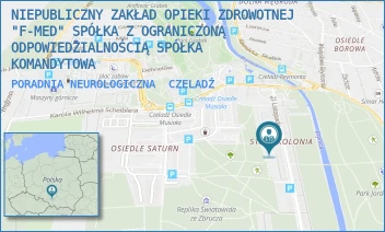 PORADNIA NEUROLOGICZNA - NIEPUBLICZNY ZAKŁAD OPIEKI ZDROWOTNEJ "F-MED" SPÓŁKA Z OGRANICZONĄ ODPOWIEDZIALNOŚCIĄ SPÓŁKA KOMANDYTOWA - UL. 21 LISTOPADA 12,  CZELADŹ