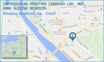 PORADNIA NEUROLOGICZNA - INDYWIDUALNA PRAKTYKA LEKARSKA LEK. MED. ANNA ŚLEZIAK NEUROLOG - UL. WĘGLOWA 3,  ŻYWIEC