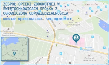 ODDZIAŁ NEUROLOGICZNY - ZESPÓŁ OPIEKI ZDROWOTNEJ W ŚWIĘTOCHŁOWICACH SPÓŁKA Z OGRANICZONĄ ODPOWIEDZIALNOŚCIĄ W RESTRUKTURYZACJI - UL. CHORZOWSKA 36,  ŚWIĘTOCHŁOWICE