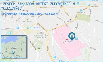 PORADNIA NEUROLOGICZNA - ZESPÓŁ ZAKŁADÓW OPIEKI ZDROWOTNEJ W CIESZYNIE - UL. BIELSKA 4,  CIESZYN