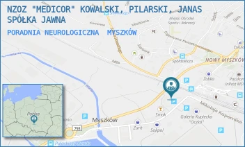 PORADNIA NEUROLOGICZNA - NZOZ "MEDICOR" KOWALSKI, PILARSKI, JANAS SPÓŁKA JAWNA - UL. KOŚCIUSZKI 27/O,  MYSZKÓW