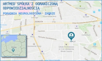PORADNIA NEUROLOGICZNA - ARTMED SPÓŁKA Z OGRANICZONĄ ODPOWIEDZIALNOŚCIĄ - UL. HENRYKA SIENKIEWICZA 28,  ZABRZE