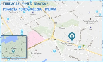 PORADNIA NEUROLOGICZNA - FUNDACJA "UNIA BRACKA" - UL. DWORCOWA 3,  KNURÓW
