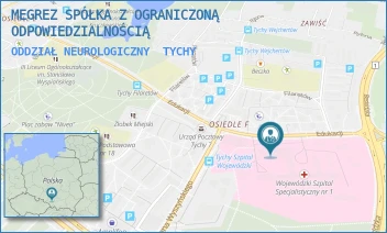 ODDZIAŁ NEUROLOGICZNY - MEGREZ SPÓŁKA Z OGRANICZONĄ ODPOWIEDZIALNOŚCIĄ - UL. EDUKACJI 102,  TYCHY