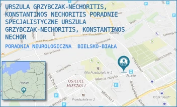 PORADNIA NEUROLOGICZNA - URSZULA GRZYBCZAK-NECHORITIS, KONSTANTINOS NECHORITIS PORADNIE SPECJALISTYCZNE URSZULA GRZYBCZAK-NECHORITIS, KONSTANTINOS NECHOR - UL. ADAMA ASNYKA 14,  BIELSKO-BIAŁA