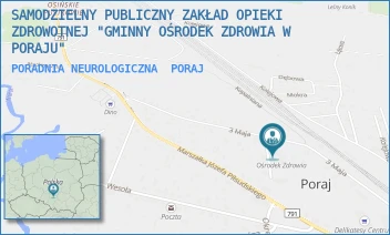 PORADNIA NEUROLOGICZNA - SAMODZIELNY PUBLICZNY ZAKŁAD OPIEKI ZDROWOTNEJ "GMINNY OŚRODEK ZDROWIA W PORAJU" - UL. 3 MAJA 25,  PORAJ