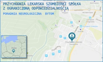 PORADNIA NEUROLOGICZNA - PRZYCHODNIA LEKARSKA SZOMBIERKI SPÓŁKA Z OGRANICZONĄ ODPOWIEDZIALNOŚCIĄ - UL. ORZEGOWSKA 52A,  BYTOM