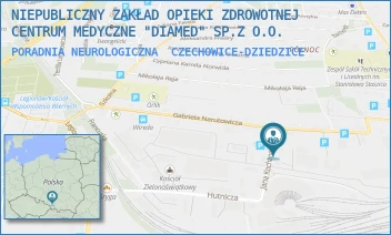 PORADNIA NEUROLOGICZNA - NIEPUBLICZNY ZAKŁAD OPIEKI ZDROWOTNEJ CENTRUM MEDYCZNE "DIAMED" SP.Z O.O. - UL. KOCHANOWSKIEGO 4, CZECHOWICE-DZIEDZICE