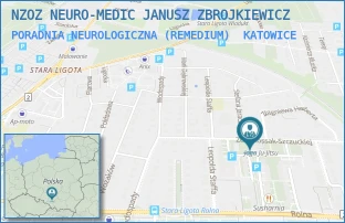 PORADNIA NEUROLOGICZNA (REMEDIUM) - NZOZ NEURO-MEDIC JANUSZ ZBROJKIEWICZ - ZOFII KOSSAK-SZCZUCKIEJ 41,  KATOWICE