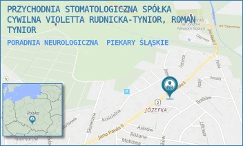 PORADNIA NEUROLOGICZNA - PRZYCHODNIA STOMATOLOGICZNA SPÓŁKA CYWILNA VIOLETTA RUDNICKA-TYNIOR, ROMAN TYNIOR - UL. PAPIEŻA JANA PAWŁA II 49,  PIEKARY ŚLĄSKIE