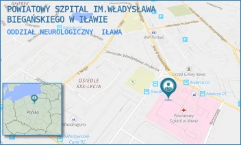 ODDZIAŁ NEUROLOGICZNY - POWIATOWY SZPITAL IM.WŁADYSŁAWA BIEGAŃSKIEGO W IŁAWIE - GEN. WŁADYSŁAWA ANDERSA 3,  IŁAWA