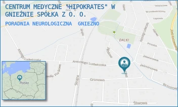 PORADNIA NEUROLOGICZNA - CENTRUM MEDYCZNE "HIPOKRATES" W GNIEŹNIE SPÓŁKA Z O. O. - JABŁONIOWA 23,  GNIEZNO