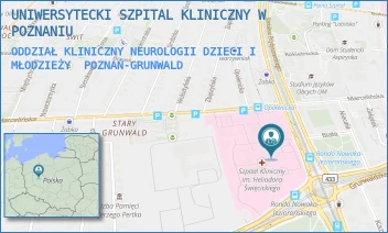 ODDZIAŁ KLINICZNY NEUROLOGII DZIECI I MŁODZIEŻY - UNIWERSYTECKI SZPITAL KLINICZNY W POZNANIU - PRZYBYSZEWSKIEGO 49,  POZNAŃ-GRUNWALD
