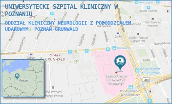 ODDZIAŁ KLINICZNY NEUROLOGII Z PODODDZIAŁEM UDAROWYM - UNIWERSYTECKI SZPITAL KLINICZNY W POZNANIU - PRZYBYSZEWSKIEGO 49,  POZNAŃ-GRUNWALD
