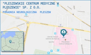 PORADNIA NEUROLOGICZNA - "PLESZEWSKIE CENTRUM MEDYCZNE W PLESZEWIE" SP. Z O.O. - POZNAŃSKA 125A,  PLESZEW